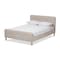 Baxton Studio Samson Light Beige Upholstered Full Size Platform Bed 135-7418 - alternate 1
